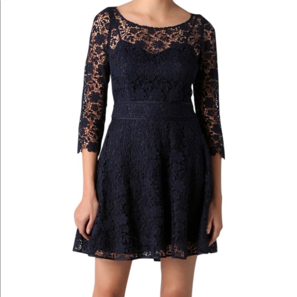 Juicy couture navy lace dress